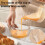 (Light Yellow) Salad Dressing Shaker Bottle Manual Stiring Cup 2