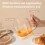 (Light Yellow) Salad Dressing Shaker Bottle Manual Stiring Cup 3