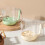 (Light Yellow) Salad Dressing Shaker Bottle Manual Stiring Cup 7