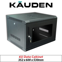 KAUDEN WALL MOUNT DATA CABINET RACK 6U-600 NETWORK CCTV DVR USE