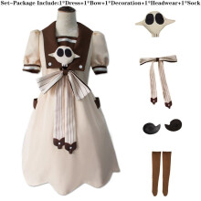 (5pcs Costume Set(No Wig),M)Toiletbound Jibaku Shounen Hanako Kun Nene Yashiro Uniform Cosplay neues Kostüm