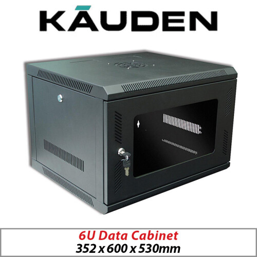 KAUDEN WALL MOUNT DATA CABINET RACK 6U-600 NETWORK CCTV DVR USE 2