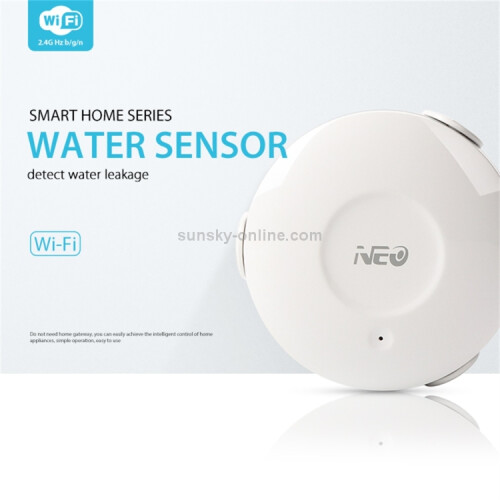 NEO NAS-WS02W Drahtlose WIFI Wasser Sensor Flut Detektor Unterstützung Android / IOS System 1
