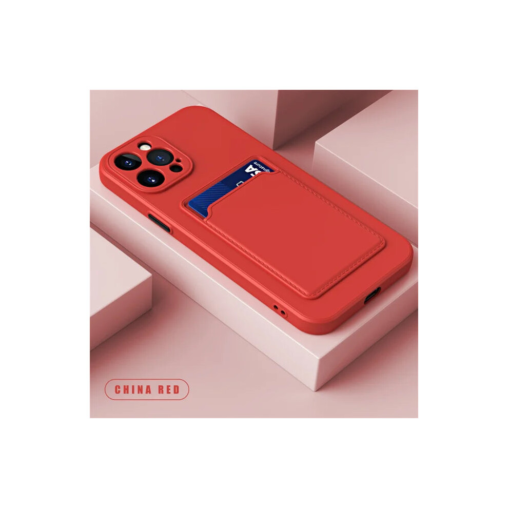 (Rose For Iphone15 Pro Max) Luxury Soft Silicone Wallet Phone Case For Iphone 16 15 14 Pro Max Red 175307287406