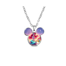 (MQXL41) Speelse cartoon zeemeermin prinses Mickey hoofd hanger ketting met elegante trui ketting tbv