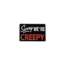 (QHXZ2033) Chique zwarte Sorry-serie pins met unieke stripfiguren voor decoratief en functioneel