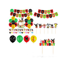 (Set 1-34 stuks) Bing Bunny Feestartikelen Decor Ballon Banner