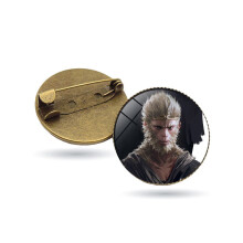 (Stijl 4) Zwarte Mythe Wu Kong Metalen Broche Kleding Hanger Spel Randapparatuur Geschenkcollectie