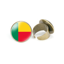 (StyleE) Vlaggen Afrikaanse verstelbare ring Stijlvol metaal Open ontwerp Unisex