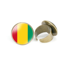 (StyleQ) Vlaggen Afrikaanse Verstelbare Ring Stijlvol Metaal Open Design Unisex