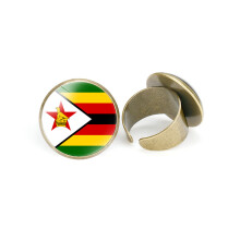 (StyleU) Vlaggen Afrikaanse verstelbare ring Stijlvol metaal Open ontwerp Unisex