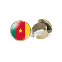 (StyleV) Vlaggen Afrikaanse verstelbare ring Stijlvol metaal Open ontwerp Unisex