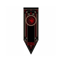 (Targaryen) Game of Thrones GOT House Sigil Toernooi Banner Vlag Poster Muurstickers 60x19