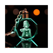 (Sucrose, zakverpakking) Genshin Impact Crystal sleutelhanger LED-lichthanger
