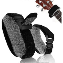 2pcs Adjustable Guitar String Mute Dampener, Noise Reducer Dampener Universal Guitar,Fretboard Muting Straps,Musical Instrument Accessories