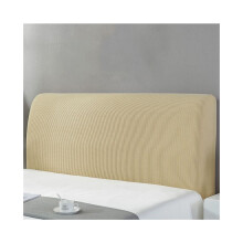 (Geel, 2,0 m) Effen kleur Pluche Dikker Elastisch All-inclusive bedhoofddeksel Bedbescherming
