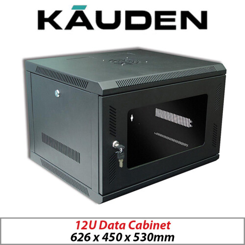KAUDEN WALL MOUNT DATA CABINET RACK 12U-450 NETWORK CCTV DVR USE 2