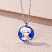 (YXL7) Ichiro geometrische Yamada-hangerketting in legering en glas, perfect voor anime-liefhebbers