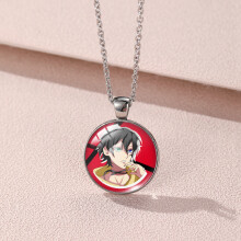 (YXL9) Ichiro geometrische Yamada-hangerketting in legering en glas, perfect voor anime-liefhebbers