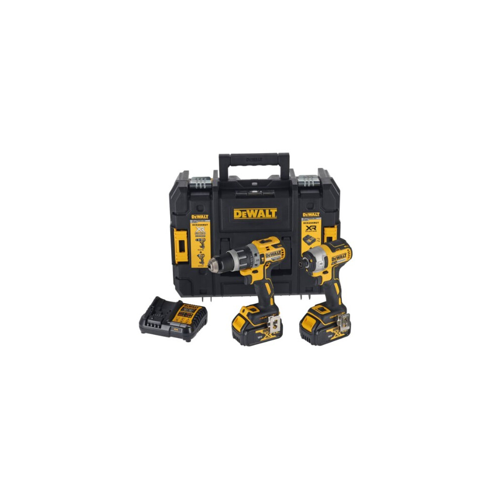 DEWALT DCK266M2T 18V XR 2 x 4.0Ah Cordless Brushless Hammer Drill
