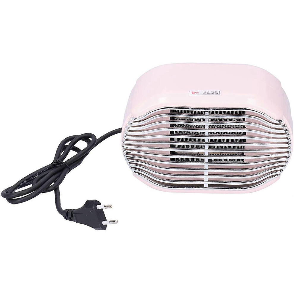 Chauffage par ventilateur, 800W Hiver Mini Bureau Chauffage électrique 220V Economie d'énergie Chauffage rapide (Rose)