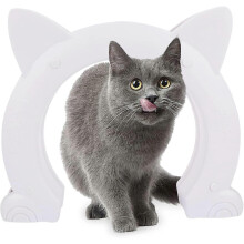 Cat Door, 2 Way Large Dog Door, ABS Plastic Cat Door, Cat Door for Hollow Core PVC Interior Door or Solid Interior Door