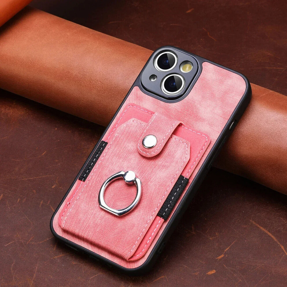(, Iphone 16Pro Max) Wallet Card Slot Leather Phone Case For Iphone 16 15 14 13 Pro Max Pink 5785065173283