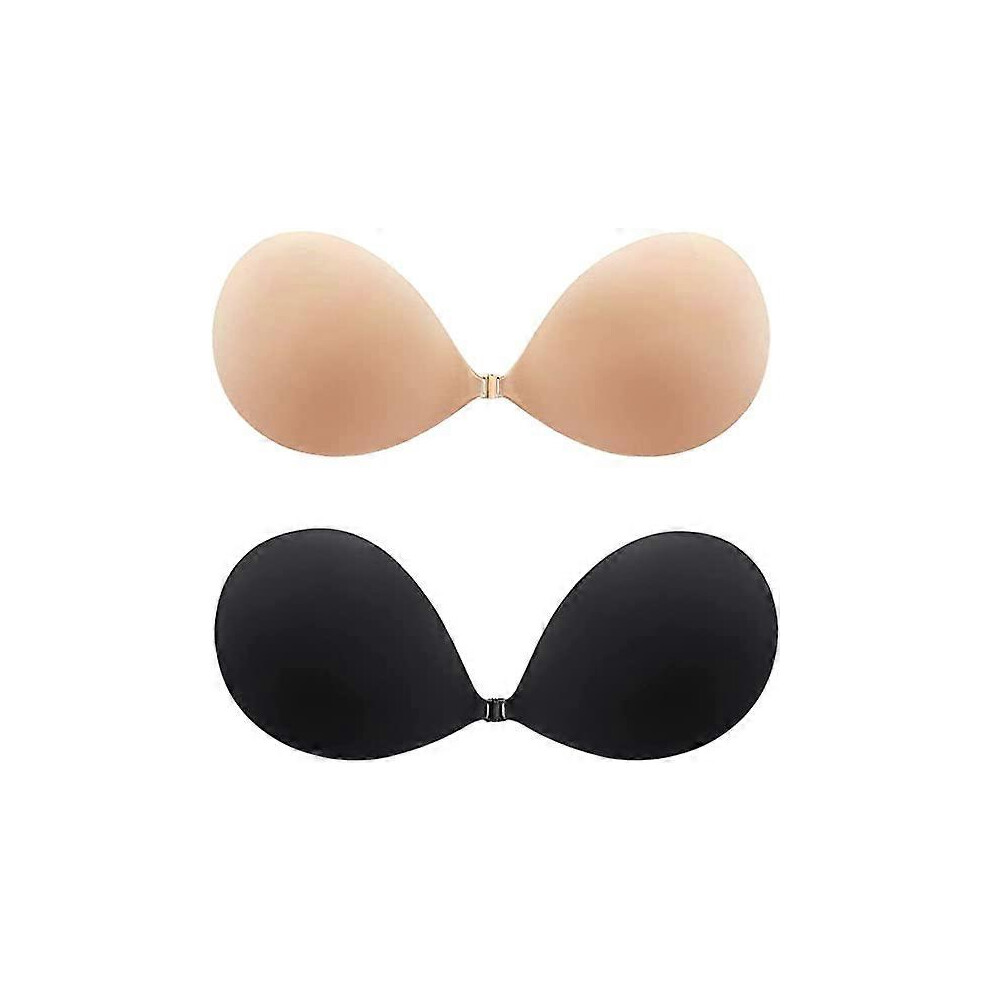Soutien-gorge adhésif Invisible Collant Strapless Push up Backless Réutilisable Silicone Covering Nipple Bras