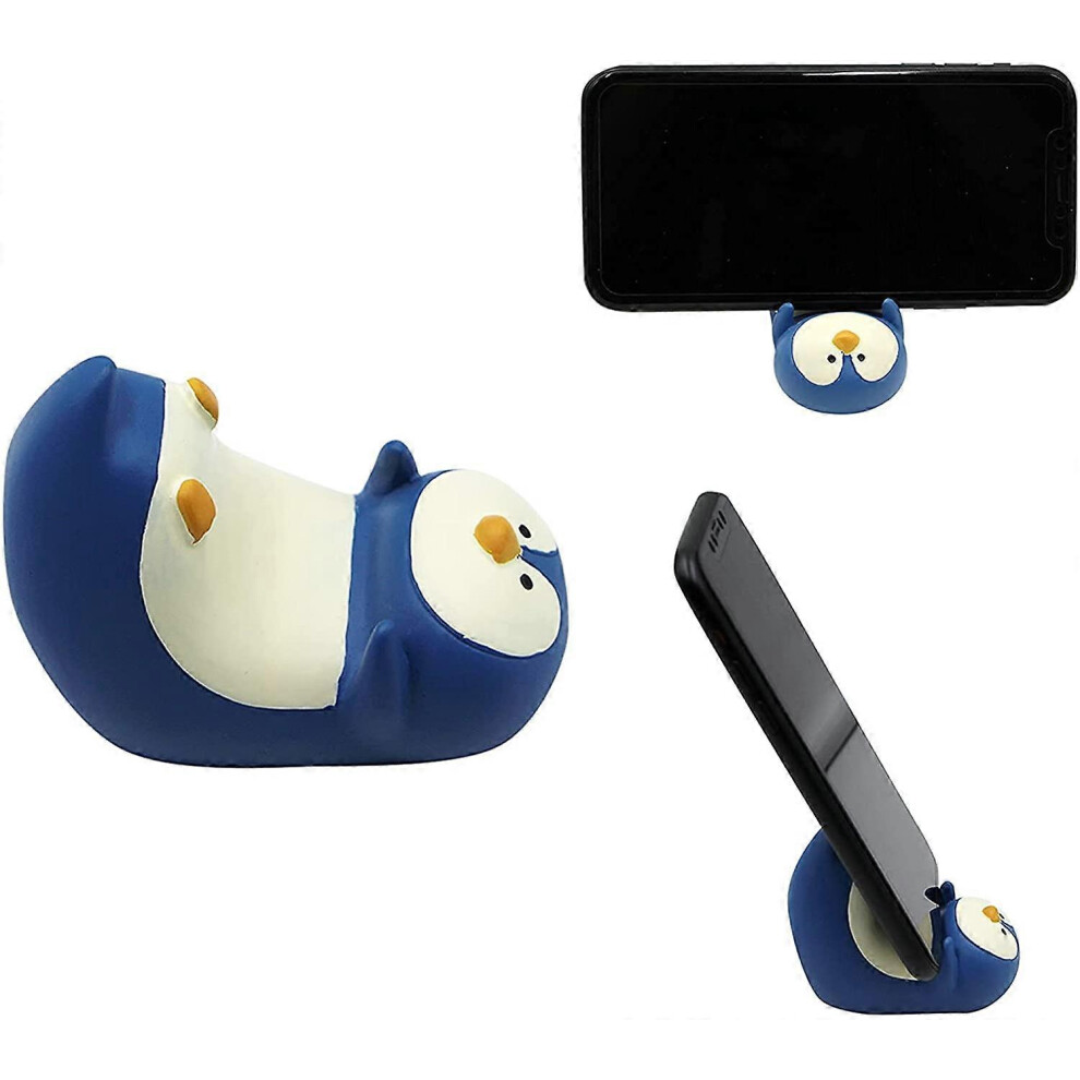 Cute Penguin Mobile Phone Holder Desktop Tablet Holder Creative Animals Smartphone Holder Desktop Stand Home Decoration Gift
