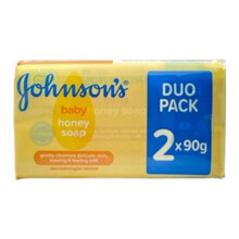 6 x Johnson's Baby Honey Soap 2 x 90g Bars