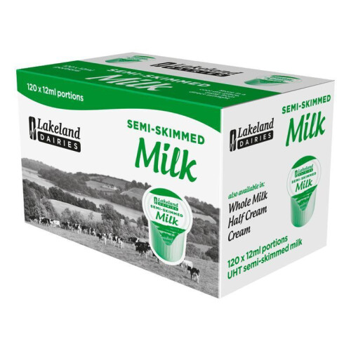 Lakeland Semi-Skimmed Milk Pods 12ml (Pack of 120) | 