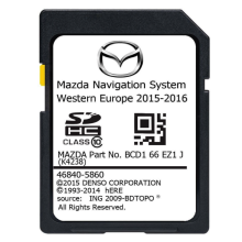 Mazda Europe BCD166EZ1J Denso Sat Nav SD card 2016