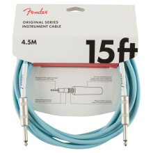 Fender Original Series Instrumentkabel Guitar Kabelstr?mpestoppere Guitartilbeh?r Lige/Lige Daphne Blue 15ft