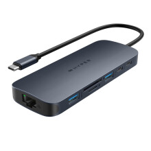 Adaptateur USB-C - ECOSMART - Hyper HUB 11 en 1 - 140W PD 3.1 - 2 Moniteurs 4K - Gigabit Ethernet