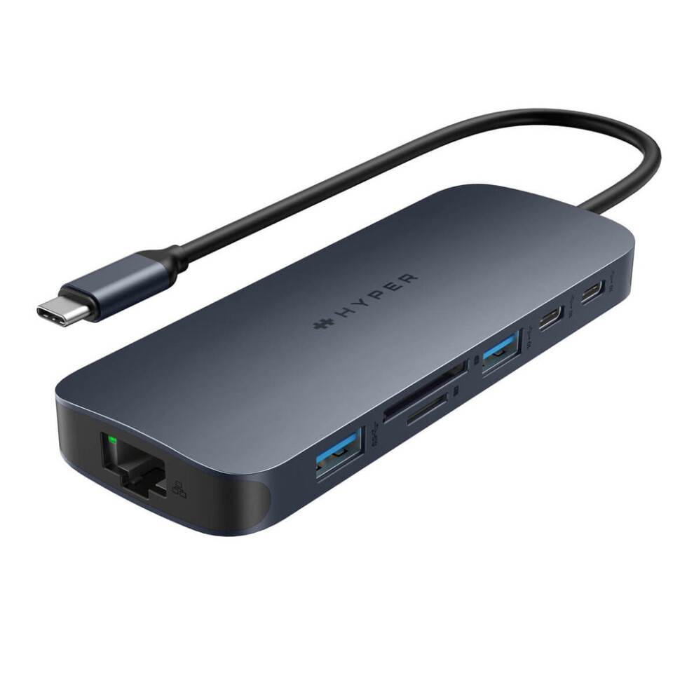 Schwarz Hyperdrive Ecosmart Gen.2 Dual Hdmi Usb-C 11-In-1 Hub Mit 140 W Und Pd3.1 Pass-Thru – Für Mst-Fähige Geräte - Bild 7