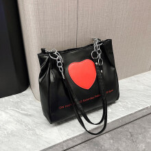 (Black) Stylish Pu Tote Bag For Women Fashionable Large Handbag Capacity