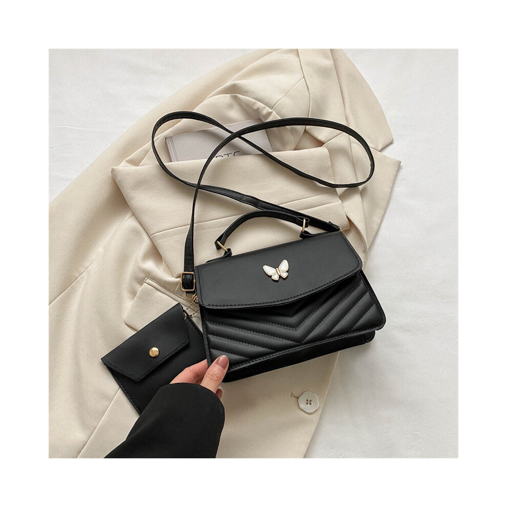 (Black) Trendy Square Small Handbag Pu Leather Fashion Shoulder Women For Bag-image-OPC-PGW2GD8-NEW