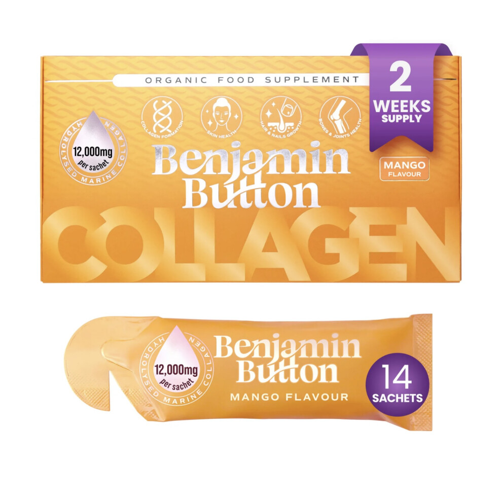 BB Mango Liquid Marine Collagen 12,000mg + Vitamin C  14 Sachets