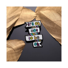 Cartoon brief kleurrijke emaille broche leuk schattig eenvoudige Engelse stijl unieke metalen badge