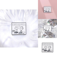Creatieve legering cartoon broche met twee kleine jongens gesprek voor eigenzinnige mode-accessoire