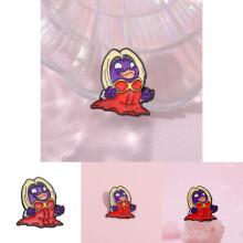 Opvallende schattige cartoon karakter broche pin in legering materiaal, ideaal voor mode-statements