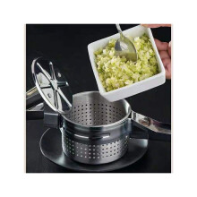 Zware stalen aardappelrijstmachine Pureestamper Sapcentrifuge Groentefruitpersmaker