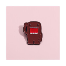 Lief bruin monster karakter broche creatieve legering pin schattige badge voor modieuze stijl