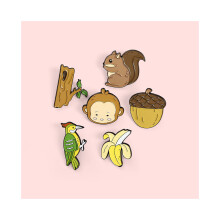 Aap Cartoon Charmante Dierenbroche Leuke Legering Reversspeld Unieke Decoratieve Accessoires