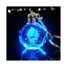 (Pymon, met geschenkdoos) Genshin Impact LED kleurrijke lichthanger-sleutelhangers