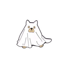 (XZ5275) Spookachtige spookbroche met Halloween-thema in geometrisch ontwerp, ideaal voor kostuumaccessoires