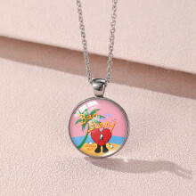 (YXL372) Bunny geïnspireerde slechte ketting Unieke geometrische roestvrijstalen hanger voor trendy
