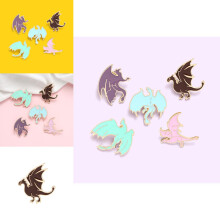 Legering stijlvolle dinosaurus badge Uniek schattig cartoonontwerp, perfect voor modeliefhebbers overal
