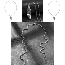 Unieke veer-hangerketting voor mannen Stijlvol eenvoudig ontwerp Ideaal voor cadeaus en trends