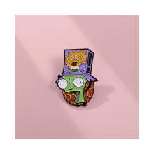 Groene stijlvolle monster cartoon broche legering pin trendy decoratieve accessoire voor iedereen